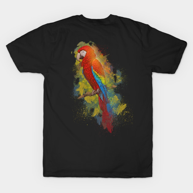 Perched Scarlet Macaw by Hutchew